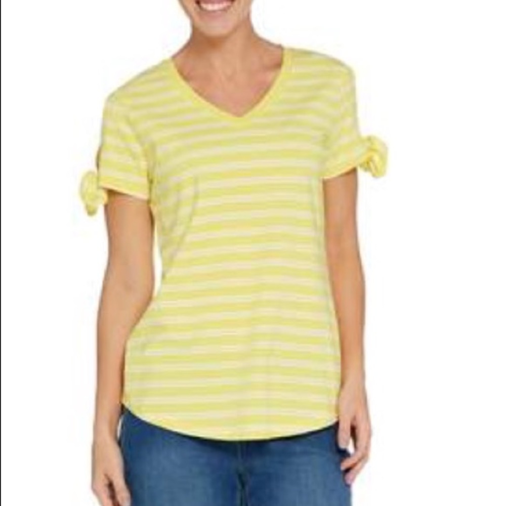 Isaac Mizrahi Live! Knit V-Neck Top